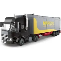 Wange Bausatz LKW mit Containeranhänger, kompatibel mit 352 Teilen