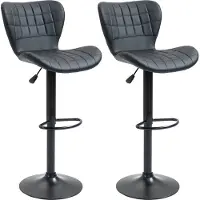 HOMCOM Barstuhl in Schwarz 47L x 51,5B x 109H cm | Gr.: onesize