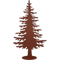 UNUS Tannenbaum Rost-Deko aus Metall – Weihnachtsbaum Aufsteller Groß