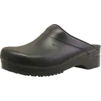 Sanita Clog Original Karl PU Open Black Herren-Schuhgröße 48