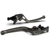 LSL Kupplungshebel BOW L31 mit ABE für Aprilia SL Shiver ABS GT Sportcity Cube, Ducati Hypermotard S Dorsoduro SMV Factory NA Mana 300 - 1130 ccm, Farbe Hebel:anthrazit, Farbe Versteller:anthrazit