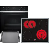 Siemens PQ212KA03Z, Glaskeramikkochfeld, 4 Zone(n), Glaskeramik, Touchsteuerung, 58,3 cm, 51,3 cm
