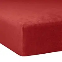 TRAUMSCHLAF Flausch Frottee Spannbettlaken 120x200 cm - 130x200 cm | karmin - rot