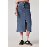 Paul Smith Womens Denim Midi Skirt Medium Base Größe: S | Midiröcke Outlet | Damen | Blau