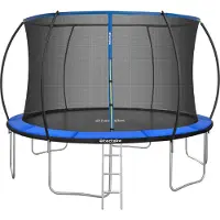 TecTake Trampolin Jumpy Ø 366 cm, GS- mit Sicherheitsnetz