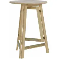 FUN STAR Stehtisch Ø 78 cm, komplett aus Kiefernholz Gestell klappbar