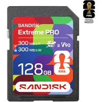 SanDisk Extreme PRO, 128 GB, SDXC, UHS-II, 300 MB/s, 300 MB/s, V90