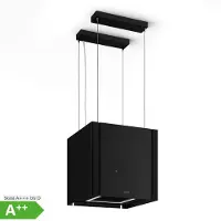 Klarstein Velaire Dunstabzugshaube Deckenhaube 40 cm - , 601 m³/h Luftstrom, Touch-Bedienung, LED, Liftfunktion, Leise, Abzugshaube, Schwarz