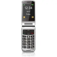Beafon SL645plus, Klapphandy, Single SIM, 7,11 cm (2.8"), 3 MP, 1550 mAh, Schwarz, Silber