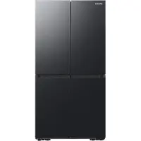 Samsung 4-Türen French Door mit Beverage Center und Festwasseranschluss, Freistehend, French door, Schwarz, Black DOI, Tasten, LED