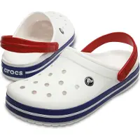 Crocs Crocband, Männlich, Erwachsener, Blau, Rot, Weiß, Einfarbig, 36 - 37, Geschlossene Sandalen