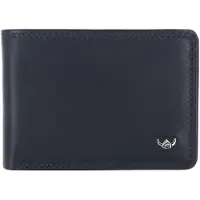 Golden Head Leder Geldbörse Polo RFID Protect Minischeintasche 1196 Marineblau dunkelblau
