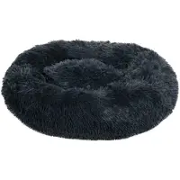 HKM Hundebett Fluffy Hundekissen Dunkelgrau 60 cm x 25 cm