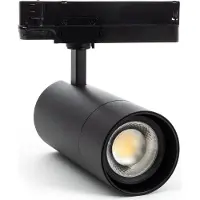 LEDKIA 3-Phasenstromschiene LED-Strahler 30W Wild CCT Wählbar Dimmbar 0-10V Multiwinkel 24-60º Schwarz
