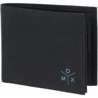OXMOX Geldbörse New Cryptan RFID Protect Querscheinbörse Ox 2.0 Print Cyan Black schwarz