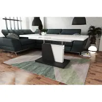 Mazzoni Design Couchtisch Grand Noir ausziehbar höhenverstellbar Tisch 120-180 cm Esstisch