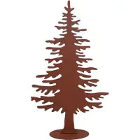 UNUS Tannenbaum Rost-Deko aus Metall – Weihnachtsbaum Aufsteller Klein