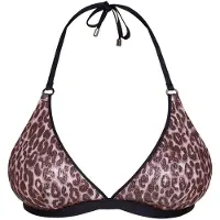 JOOP! Bandeau-Bikini-Top JOOP "Leopard Beach", Damen, Gr. 36, Cup B, leopard aop, Obermaterial: 92% Polyamid, 8% Elasthan, Bikini-Oberteile Bandeau-Bikini-Top