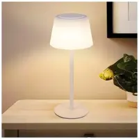 ZMH Tischleuchte LED in weiß kabllos 3600mhA Akku Touch Dimmbar IP44 Modern | Gr.: onesize