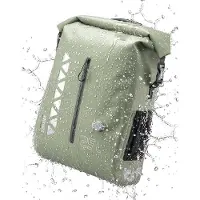 RockBros Road to Sky Fahrradtasche für Gepäckträger Gepäckträgertasche Wasserdicht mit Tragegriff und Reflektoren Bombenfester Sitz 25L Grün