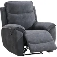 Beautysofa | DOLCE Relaxsessel mit Liegefunktion – moderner Fernsehsessel, Liegesessel mit Fußstütze, Wohnzimmersessel mit Relaxfunktion, Anthrazite