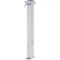 Markenlos Wassersäule 60 cm Edelstahl quadratisch