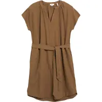 s.Oliver Leinenmix-Kleid mit Eingrifftaschen