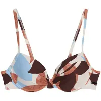 Marc O'Polo Bikini-Oberteil in Braun/ Hellblau/ Creme - 75A