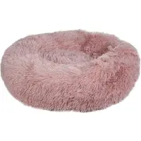 HKM Hundebett Fluffy Hundekissen Hellrosa 80 cm x 25 cm