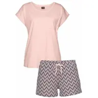 Vivance DREAMS Shorty in pink-dunkelblau-gemustert | Gr.: 40-42