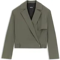BOSS Relaxed-Fit Blazer aus japanischem Krepp Grösse 44