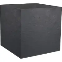 Eda Pflanztrog 'Volcania Dado', anthrazit, ca. 49,5 x 49,5 x H 49,5 cm