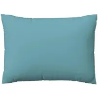 Schlafgut Woven Satin Bettwäsche Kissenbezug einzeln 60x80 cm | petrol-mid - blau
