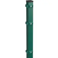 MR-Zaun Eckpfosten grün RAL 6005 zum Einbetonieren, Klemmhalter, Moosgrün, 1.830 mm