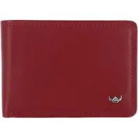 Golden Head Leder Geldbörse Polo RFID Protect Minischeintasche 1196 Rot dunkelrot