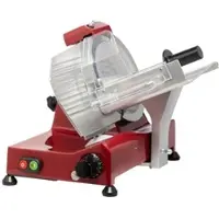 Fac - Allesschneider Elektrischer Schwerkraftvorschub CE-Haushaltsmodell F 195 AF mit festem Spitzer - ROT