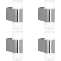 Décoshop26 - Set mit 4 LED-Trio-Wandleuchten RL181 mit Strahlern und Leuchtmitteln 04_0007508