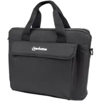Manhattan London Laptop Bag 12.5", Top Loader, Accessories Pocket, Shoulder Strap (removable), Black, Three Year Warranty - Notebook-Tasche