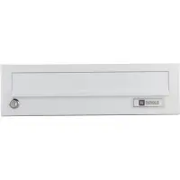 Junie JU Ersatztüre für Hausbrieffachanlage 375 x 110 mm, weiss RAL 9016