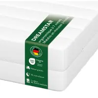 Dreamstar Ergonomische 7-Zonen Kaltschaummatratze | 90 x 190 cm | 21cm | H3 & H4 | Easy Flex