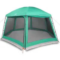 vidaXL Poolzelt mit abnehmbarem Überzelt Netzwänden Meergrün 512x458cm