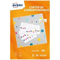 Avery Zweckform Quick&Clean C2318 - Weiss - 82,6 x 127 mm - 260 g/m² - 100 Karte(n) (25 Bogen x 4) Visitenkart