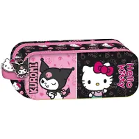 Manenti Kuromi & Hello Kitty Mäppchen Rosa Rosa One Size