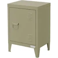 ML-Design Nachttisch in Olive 40x30x58 cm aus Stahl Industriedesign