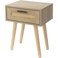 ML-Design Nachttisch mit 1 Schublade 40x50,5x30 cm Eiche Optik Schrank