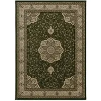 KADIMA DESIGN Teppich Waschbar Orient-Design Modern Strapazierfähig Esszimmer Flur Grün 80x150 cm OEKO-TEX Schadstoffgeprüft – SELVA von