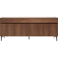 Miliboo - Design-Sideboard mit Walnussfurnier L180 cm BLISS