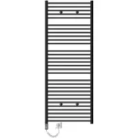 LuxeBath Elektrischer Badheizkörper Sahara 750x1800 mm Anthrazit Heizstab 1200W
