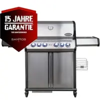 Santos S-418 Pro Edelstahl I Seiten- & Heckbrenner
