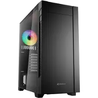 Sharkoon S25-W2 ARGB schwarz Tempered Glass Modell 2026 - Gehäuse - ATX - Gehäuse - ATX